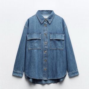 Zara Blue Denim Shirt